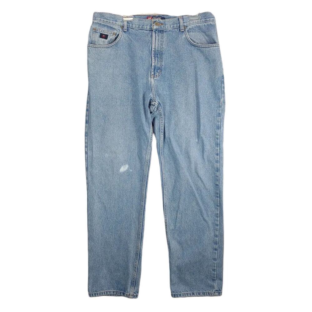 Vintage 90s Chaps Ralph Lauren Men's 38x32 Stone Wash Straight Leg Jeans Relaxed